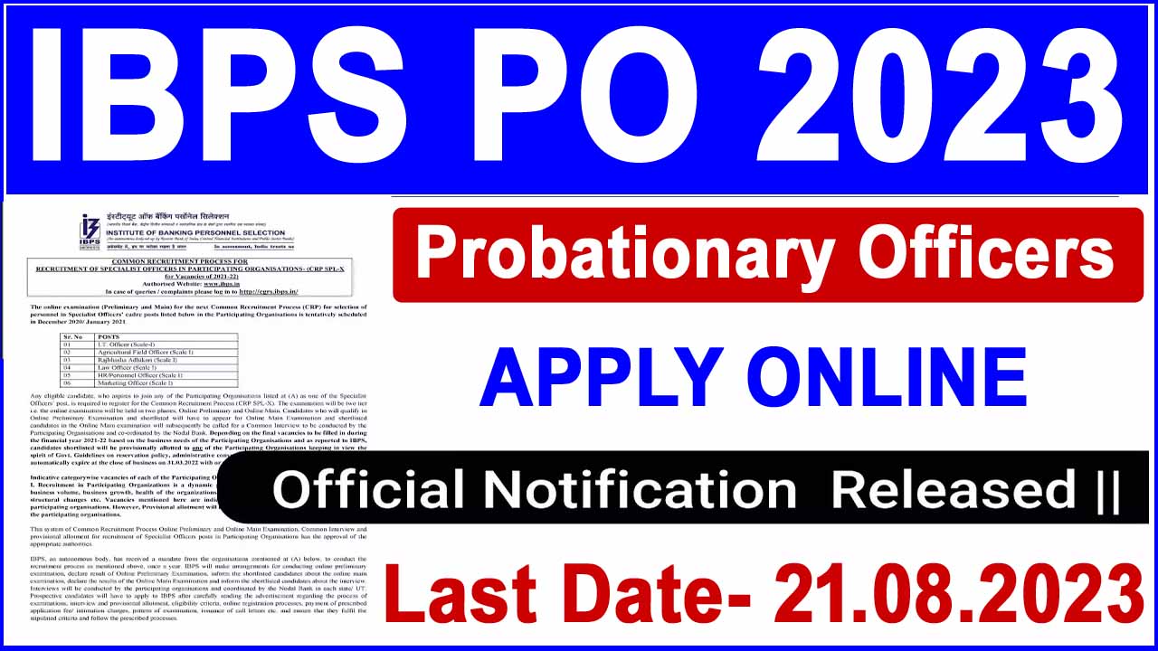 IBPS PO Notification 2023