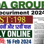 NDA Group C Recruitment 2024