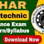 Bihar Polytechnic Entrance Syllabus 2024,Subject Wise Detailed Syllabus & Exam Pattern Download Now